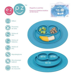 EZPZ - Silicone plate with washer small 2in1 Mini Mat blue