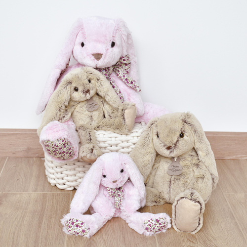 DOUDOU – plush rabbit Histoire d'Ours, 25 cm, pink