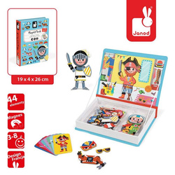 Janod - Magnetic puzzle. Costumes Boy Magnetibook collection 2018