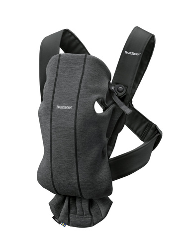 BABYBJÖRN - Baby Carrier MINI 3D Jersey, Charcoal Grey