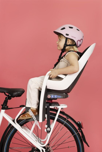 Hamax - Caress w/carrier adapter (rack mounted) - White/black