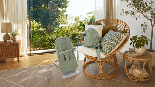 BABYBJÖRN - bouncer BEGIN WOVEN, Soft Green
