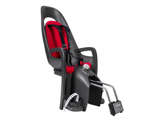 Hamax - Caress w/lockable bracket (frame mounted) -  Dark Grey/red