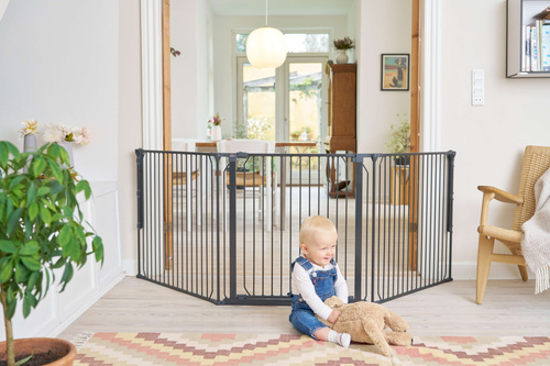 Baby Dan - Carl Wide X outdoor safety gate, black