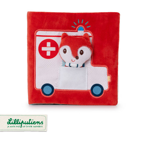 LILLIPUTIENS Activation book with mini-puppet Doctor Alice the fox 12 m+