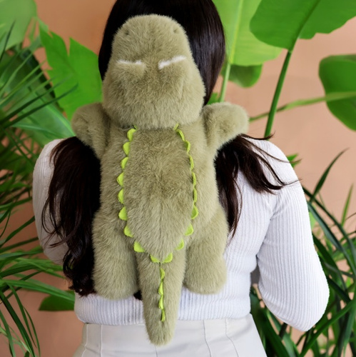 DOUDOU – Podcoll weighted plush crocodile by Histoire d'Ours, 50 cm, green