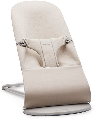 BABYBJORN - Bouncer Bliss -  Light grey frame, 3D Jersey, Light beige