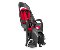 Hamax - Caress w/carrier adapter (rack mounted) - Dark Grey/red