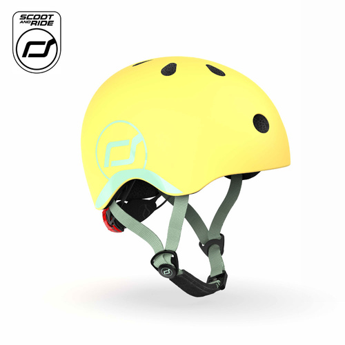 SCOOTANDRIDE - XXS-S helmet for children 1-5 years Lemon