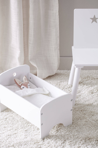 Kid's Concept - Dollbed white with bedset KID'S HUB