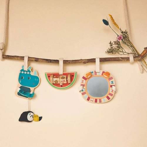 LILLIPUTIENS - A set of wooden tags activating the Rhinoceros Marius 9 m +