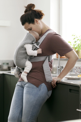 BABYBJÖRN - Baby Carrier MINI 3D Jersey, Light Grey