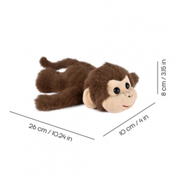 DOUDOU – Podcoll plush monkey slap bracelet, Histoire d'Ours, brown