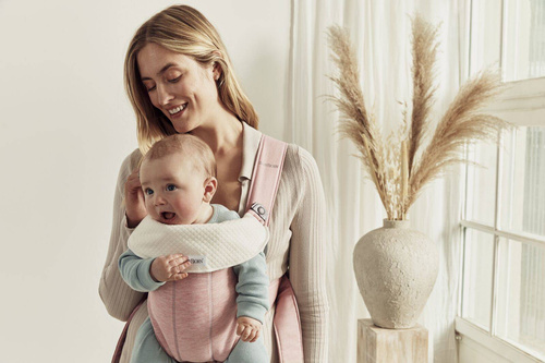 BABYBJÖRN - Baby Carrier MINI 3D Jersey, Light pink