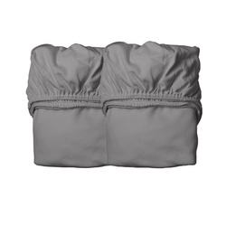 LEANDER - sheet for baby cot 2 pcs, cool grey