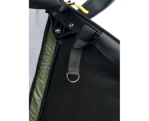 Bicycle trailer for a dog - Hamax Pluto M 35 kg - Green / Black