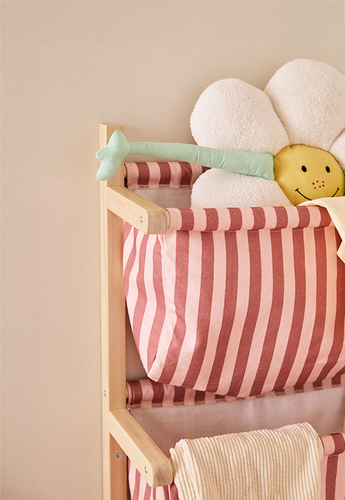 KID'S CONCEPT - wall storage textile stripe, clay pink