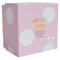 DOUDOU - Bonbon plush rabbit Doudou et Compagnie, 16 cm, pink