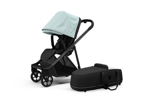 Thule Shine Alaska Blue on Black + carry cot - SET