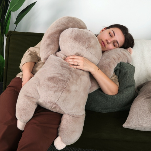 DOUDOU – Histoire d'Ours weighted plush sloth, 100 cm, beige