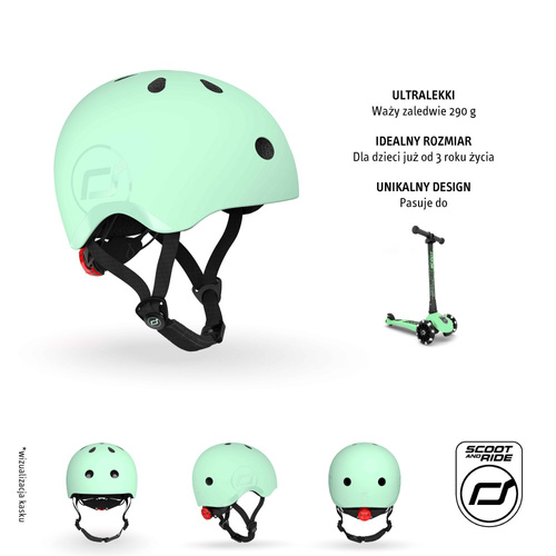 SCOOTANDRIDE - S-M helmet for children 3+ Kiwi