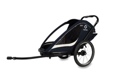Hamax - Bike trailer for kids  BREEZE ONE + Jogger wheel - Navy/cream