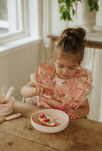 Elodie Details - Silicone Plate Set, rose bow