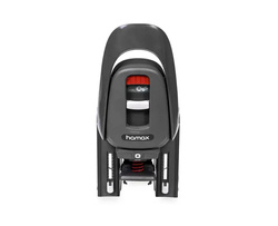 Hamax - Caress w/carrier adapter (rack mounted) - Dark Grey/red