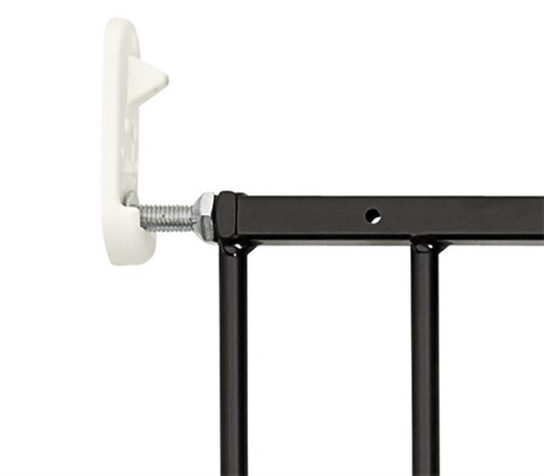 DogSpace - Lucky Extending Dog Gate, Black (62.5-106cm)