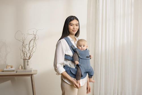 BABYBJORN - Baby Carrier Harmony, Woven, Blue mélange