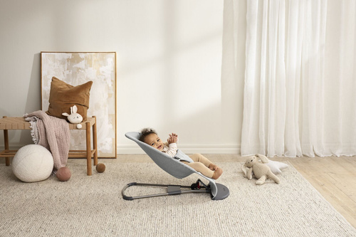 BABYBJÖRN - Bouncer BLISS Woven - Light grey mélange