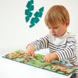 Janod - Magnetyczna układanka Afrykańskie zwierzęta Magneti'stories 3+