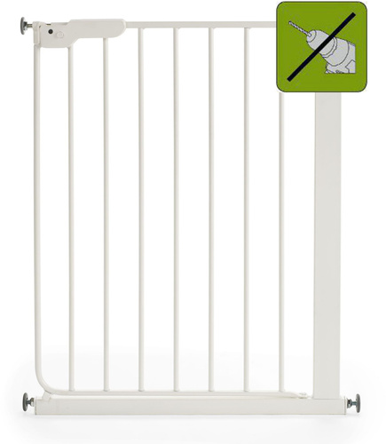 Baby Dan - SlimFit Gate with 1 extensions, white