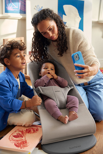 BABYBJÖRN - Bouncer Bliss - 3D Jersey, Sand Grey