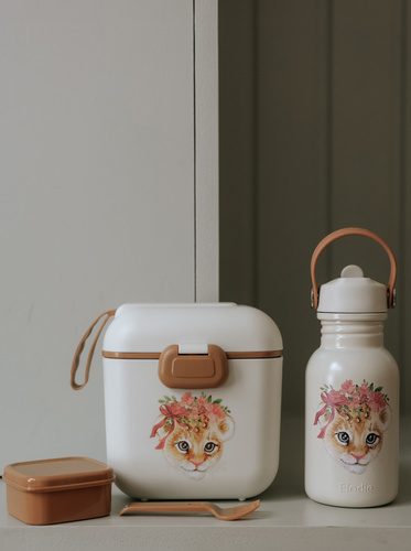 ELODIE DETAILS - Water Bottle, Rosy Bow Leo