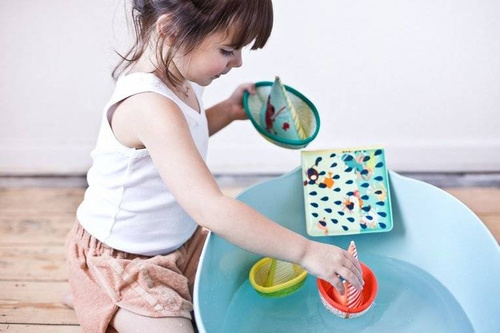 LILLIPUTIENS - Magic Bath Book Crocodile Anatol 12 m +