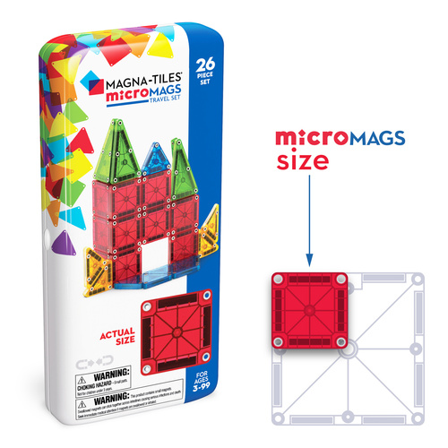 MAGNA-TILES - magnetic blocks Travel microMAGS 26 pcs.