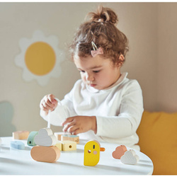 Janod - Nawlekanka z drewnianymi ptaszkami Sweet Cocoon 2+