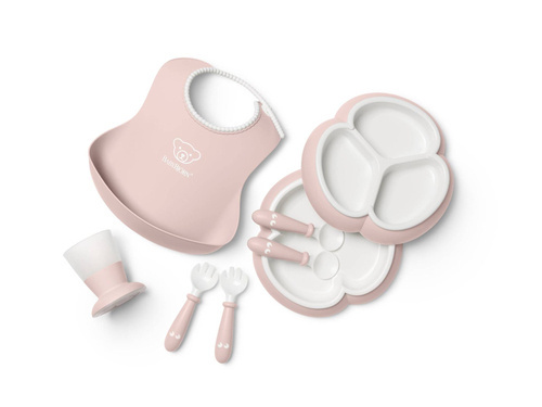 BABYBJORN - Dinnerware Set, 8 pcs - Powder Pink