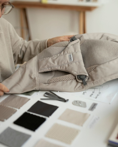 BABYBJÖRN - Bouncer BLISS Woven/Jersey Tri Fabric, Sand Grey