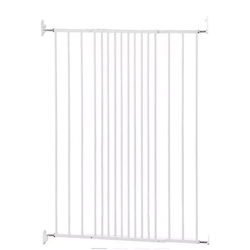 DogSpace - Charlie Extra Tall Extending Dog Gate, White (63.5-107cm)