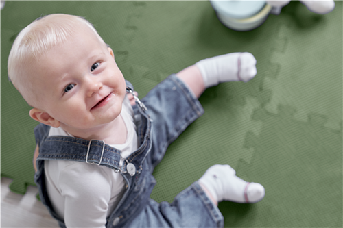 Baby Dan – foam play mat, soft green