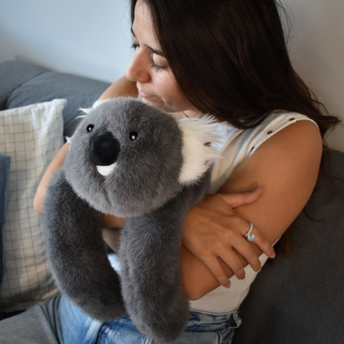 DOUDOU – Podcoll weighted plush koala by Histoire d'Ours, 50 cm, dark grey