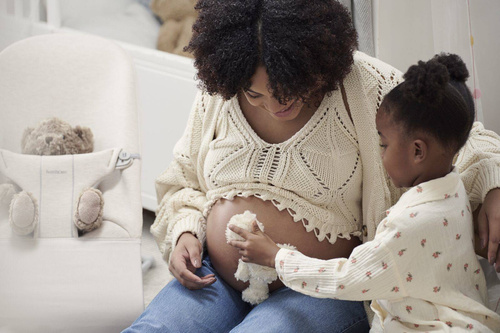 BABYBJORN - Bouncer Bliss - Light grey frame, 3D Jersey, Light beige + Toy Googly Eyes Pastels