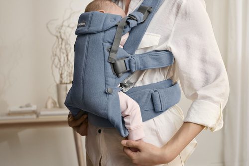 BABYBJORN - Baby Carrier Harmony, Woven, Blue mélange