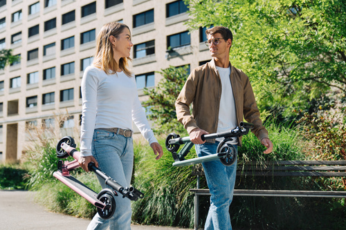 MICRO - scooter for children from 9 years and adults Sprite Suspension, pink