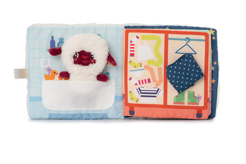 LILLIPUTIENS Activation book with a mini cuddly toy Goodnight Sheep Yvon 12 m+