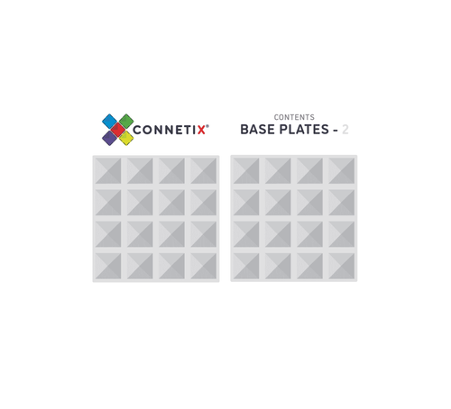 CONNETIX - 2 Piece Clear Base Plate Pack
