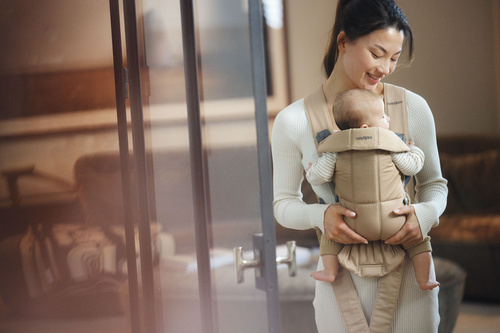 BABYBJÖRN - BABY CARRIER MINI, Beige Woven