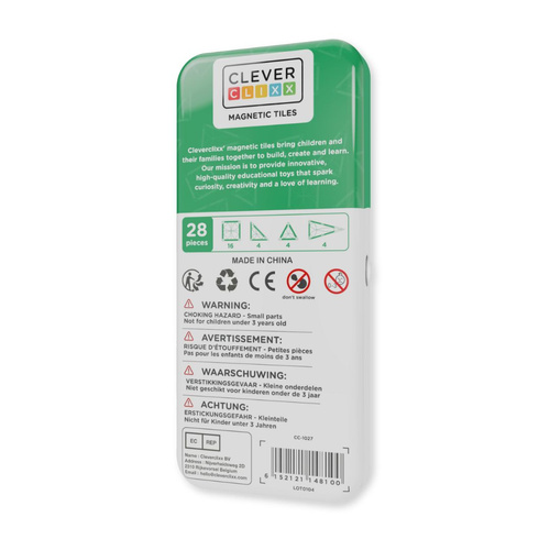 Cleverclixx -  Mini Tiles Pack Pastel 28 pieces